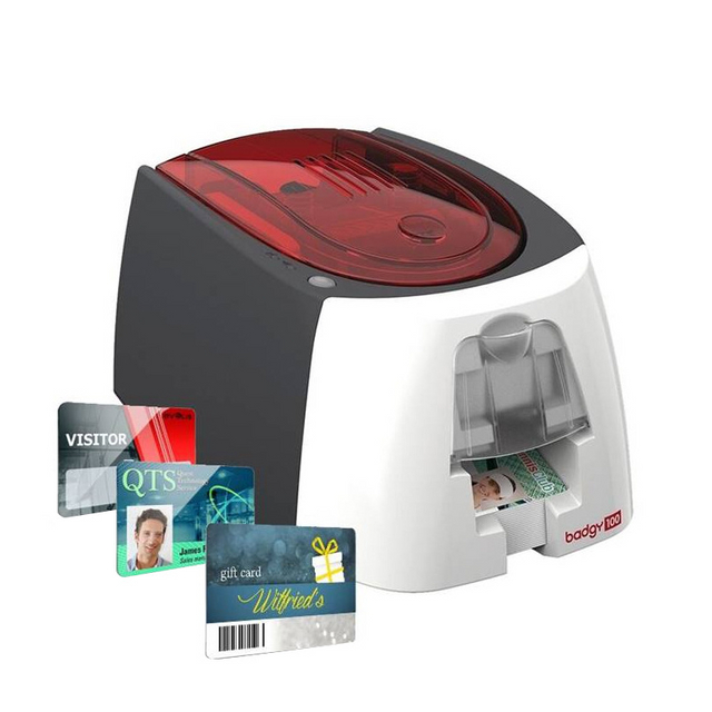 Card Printer Economical Evolis Badgy100 ID Card Printer Single/Dual-sided Option PVC ID Card Printer