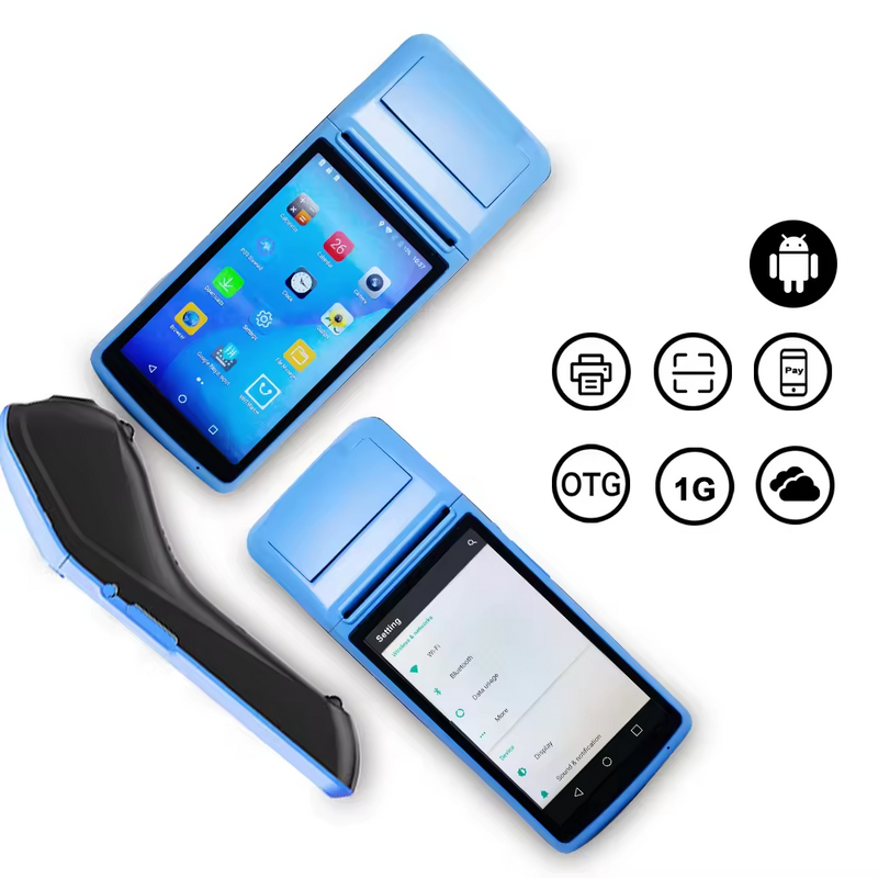 Handheld Android OS 1+8G Mobile POS Terminal with Charging Base