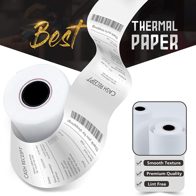 Cashier Receipt POS ATM Bank Thermal Paper Roll * Cash Register Paper 57*40mm 80*80mm 48gsm 50gsm 55gsm 30mm 40mm 50mm 60mm