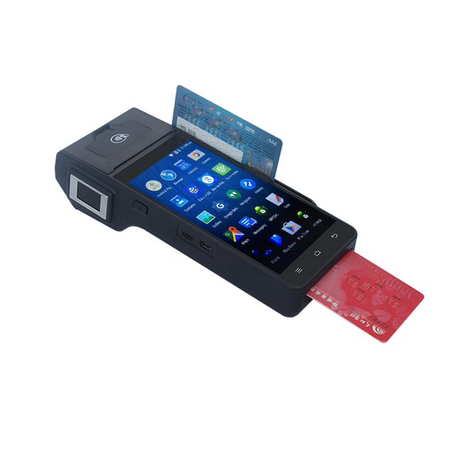 Z90 5.0inch Android7.1 Handheld Terminal Portable Pos System With Thermal Print And Card Reader Android All In One Mobile Smart Biometric Portable POS Billing 4G Nfc Handheld Terminal With Printer Pos