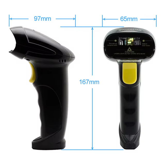 Laser CCD CMO Scan Wired Bar Code Scanners Reader Corded Handheld 1D 2D QR Barcode Scanner Suppliers X-9100