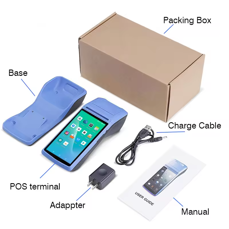 Handheld Android OS 1+8G Mobile POS Terminal with Charging Base